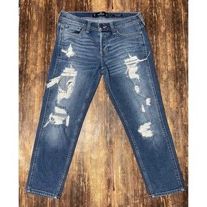 Hollister Jeans low rise boyfriend vintage stretch size 27